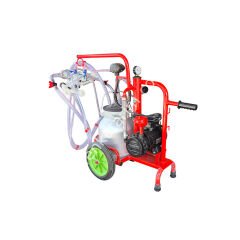 SM 700 Kompakt Mini tek güğüm tek sağım alüminyum güğümlü kuru süt sağım makinesi, koyun için