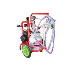 SM 700 Kompakt Mini tek güğüm tek sağım alüminyum güğümlü kuru süt sağım makinesi, koyun için