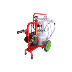 SM 700 Kompakt Mini tek güğüm tek sağım alüminyum güğümlü kuru süt sağım makinesi, koyun için