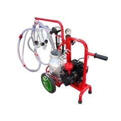 SM 700 Kompakt Mini tek güğüm tek sağım alüminyum güğümlü kuru süt sağım makinesi, koyun için