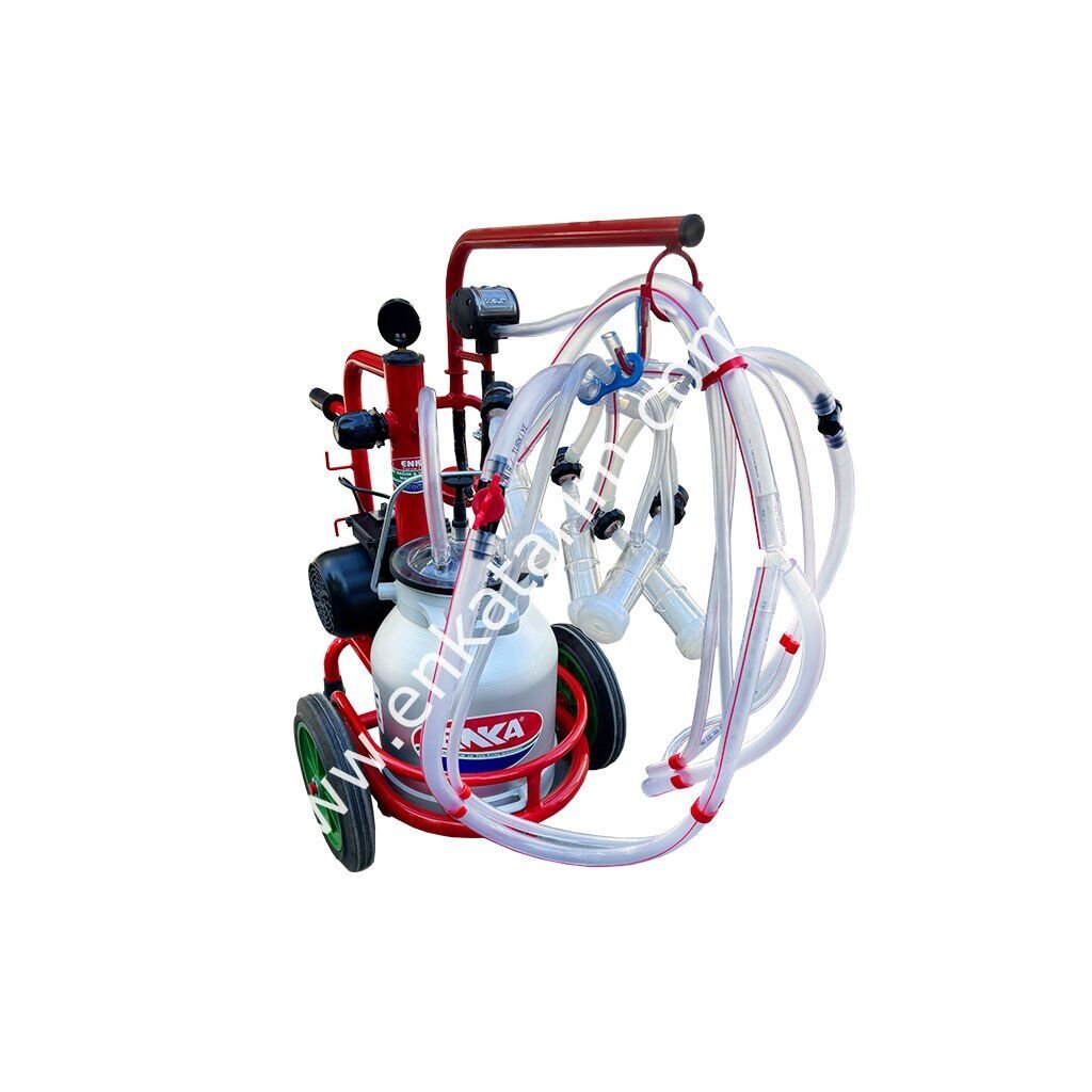 SM 700 Kompakt Mini tek güğüm tek sağım alüminyum güğümlü kuru süt sağım makinesi, koyun için