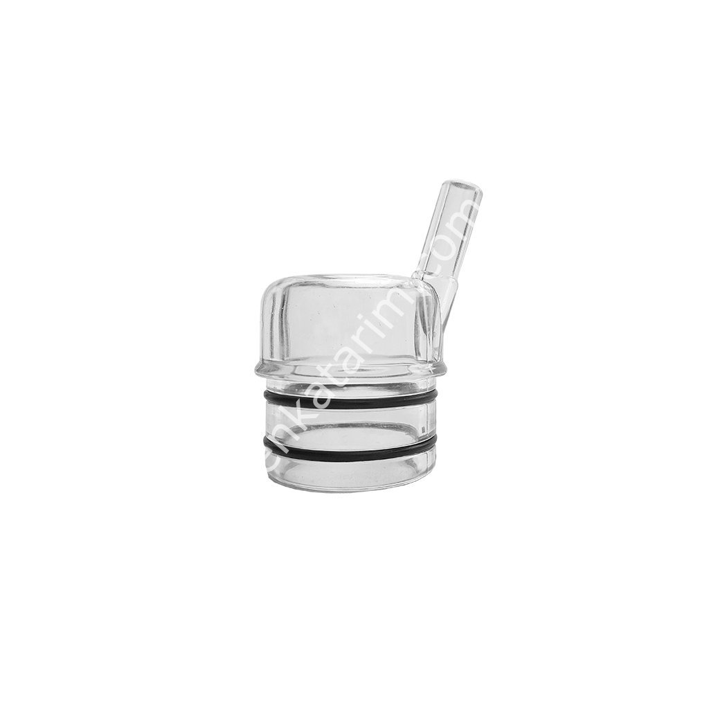 22 mm şeffaf memelik plastiği (kadeh), 2 o-ringli