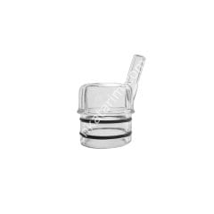 22 mm şeffaf memelik plastiği (kadeh), 2 o-ringli