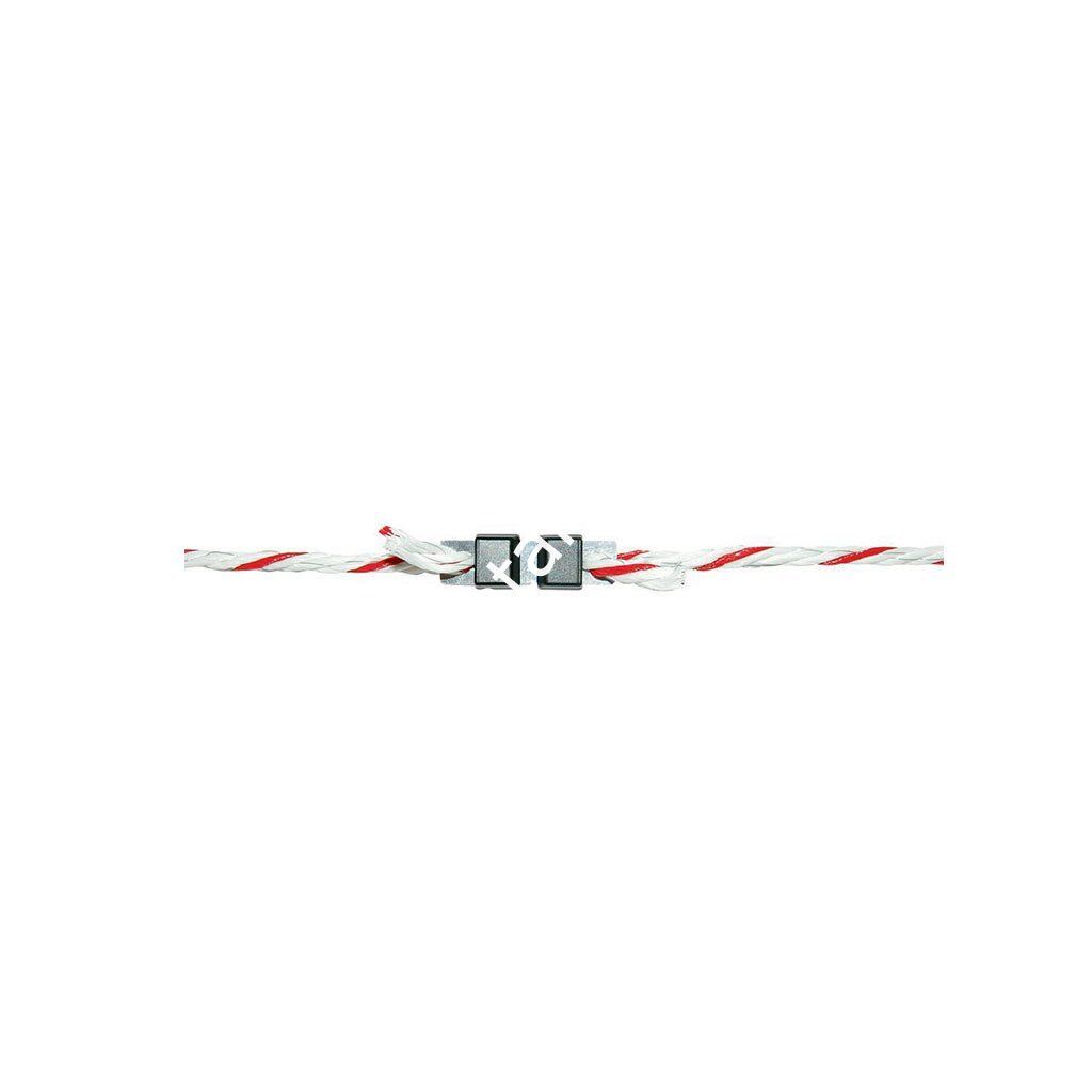 Litzclip çit birleştirme parçası, 6 mm bantlar için, paslanmaz, 5'li