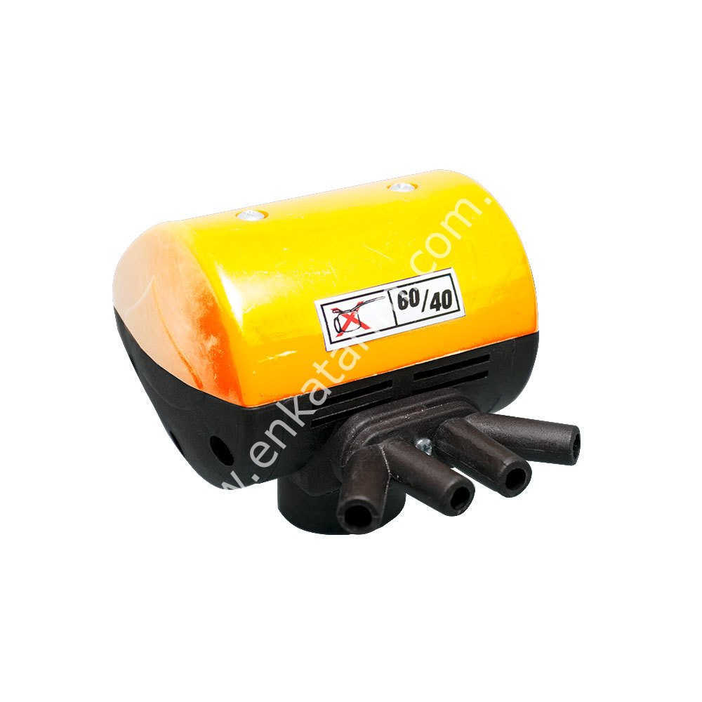 İnek için mekanik pulsatör, 4 çıkışlı, plastik kapaklı 60/40, 60 puls, sarı