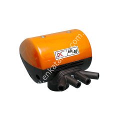 Keçi pulsatörü, plastik kapaklı, turuncu, 4 çıkışlı, 60/40, 90 puls