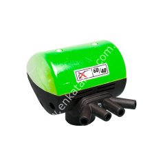 Keçi pulsatörü, plastik kapaklı, yeşil, 4 çıkışlı, 60/40, 90 puls