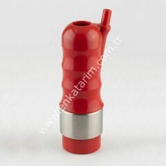 Kırmızı, PVC memelik kılıfı, 21 mm