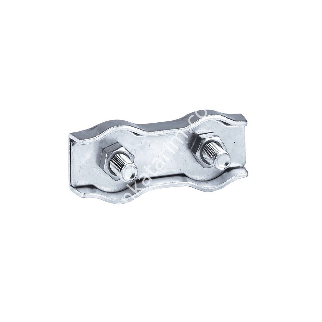 Ø 8 mm ipler için çit ipi birleştirme parçası, krom, 10'lu