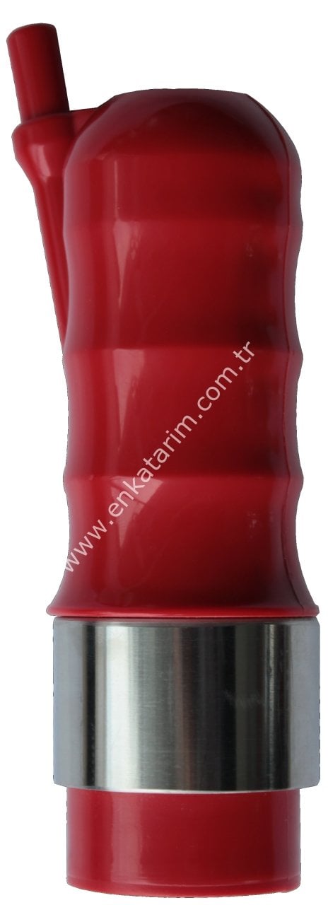 Kırmızı, PVC memelik kılıfı, 27 mm