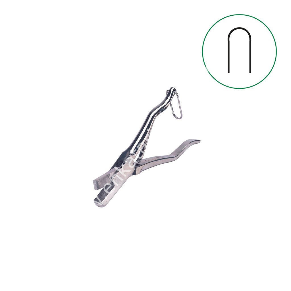 Yuvarlak uçlu kulak işaretleme pensi