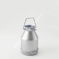 10 lt güğüm, alüminyum alt çemberli, sallama saplı, kapaksız, Ø 180 mm ağızlı