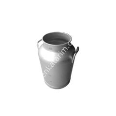 40 lt skalalı ve kapaksız alüminyum süt güğümü, Ø 210 mm ağızlı