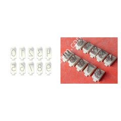 Dövme sayı takımı, 0 - 9