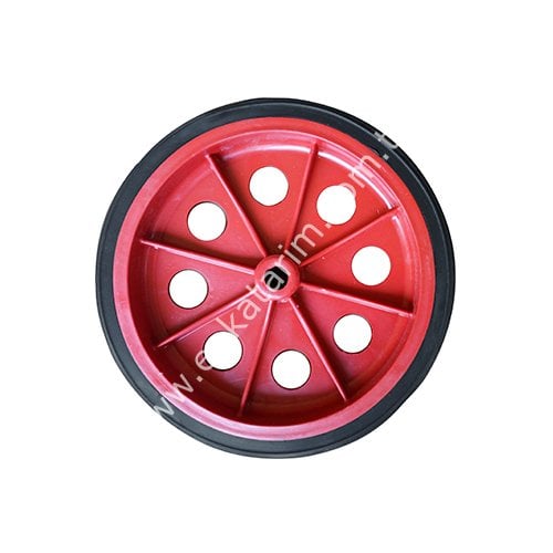 300x60x20 mm delikli kırmızı büyük tekerlek